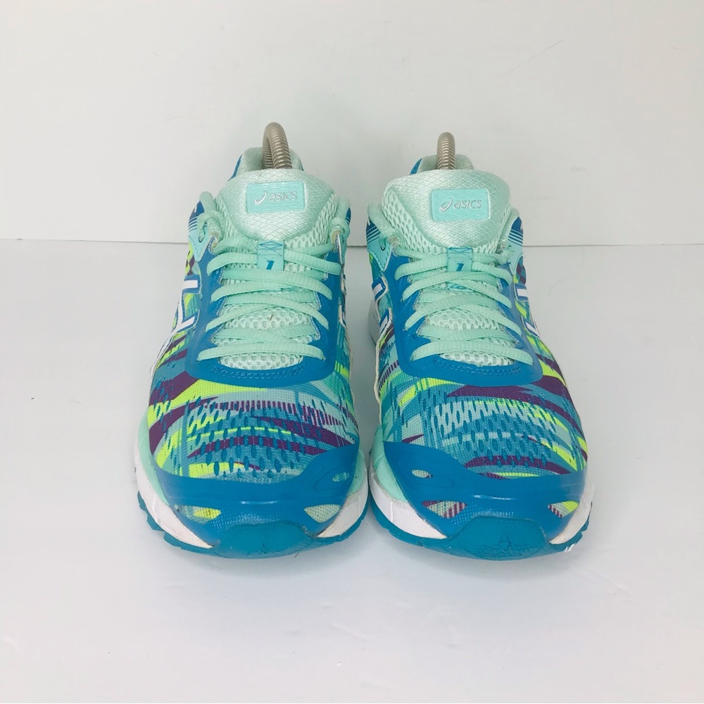 Asics Gel Sonic FluidRide Blue Green Shoes Sneakers Women’s Size 9 # T65CQ - Picture 3 of 7